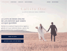 Tablet Screenshot of calistaone.com